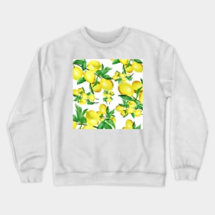 lemon pattern art Crewneck Sweatshirt